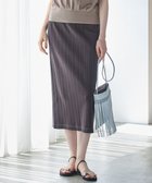 【23区/NIJYUSANKU】の【SLOW/一部店舗限定】ランダムリブフライス スカート ダークブラウン系|ID: prp329100004527225 ipo3291000000032015641