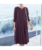 【ティアクラッセ/Tiaclasse】の【洗える】プリーツワンピース ワイン|ID: prp329100004527227 ipo3291000000032708926