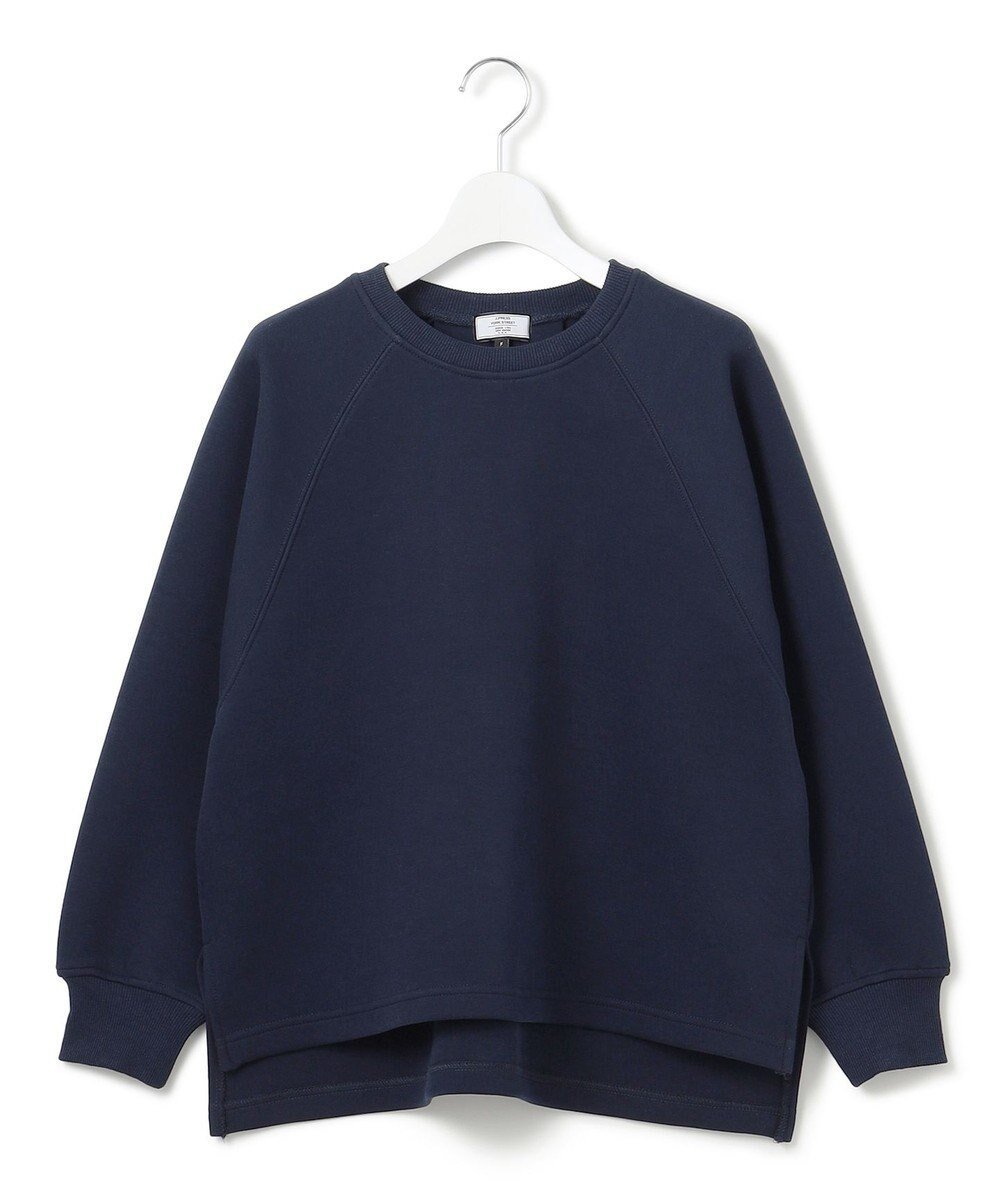 【ジェイプレスヨークストリート/J.PRESS YORK STREET】の【WOMEN】ダンボールジャージー スウェット インテリア・キッズ・メンズ・レディースファッション・服の通販 founy(ファニー) 　ファッション　Fashion　レディースファッション　WOMEN　トップス・カットソー　Tops/Tshirt　パーカ　Sweats　スウェット　Sweat　ジャージー　Jersey　スウェット　Sweat　スリット　Slit　スリーブ　Sleeve　リラックス　Relax　A/W・秋冬　Aw・Autumn/Winter・Fw・Fall-Winter　S/S・春夏　Ss・Spring/Summer　夏　Summer　エレガント 上品　Elegant　ネイビー系|ID: prp329100004527237 ipo3291000000032015695