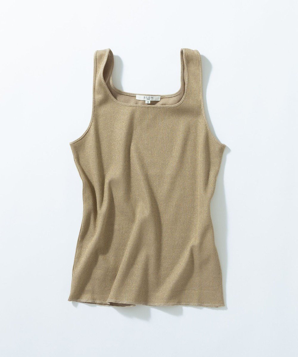 【23区/NIJYUSANKU】の【SLOW/一部店舗限定】好評につき新色追加!ラメリブジャージー タンクトップ 人気、トレンドファッション・服の通販 founy(ファニー) 　ファッション　Fashion　レディースファッション　Fashion for Women　トップス・カットソー　Cut & Sew Tops　インナー　Innerwear　春　Spring　カットソー　Cut and Sewn Top　タンク　Tank Top, Sleeveless Top　ロング　Long, Long-Length　S/S・春夏　SS, Spring/Summer, Warm Season　おすすめ　Recommended / Our Picks　夏　Summer　2025年　2025　2025春夏・S/S　Spring/Summer 2025 SS25　 other-1|ID: prp329100004527274 ipo3291000000036287656
