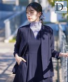 【ティアクラッセ/Tiaclasse】の【ダブルストレッチ・洗える】カラーレスロングジャケット ネイビー|ID: prp329100004527276 ipo3291000000032015856