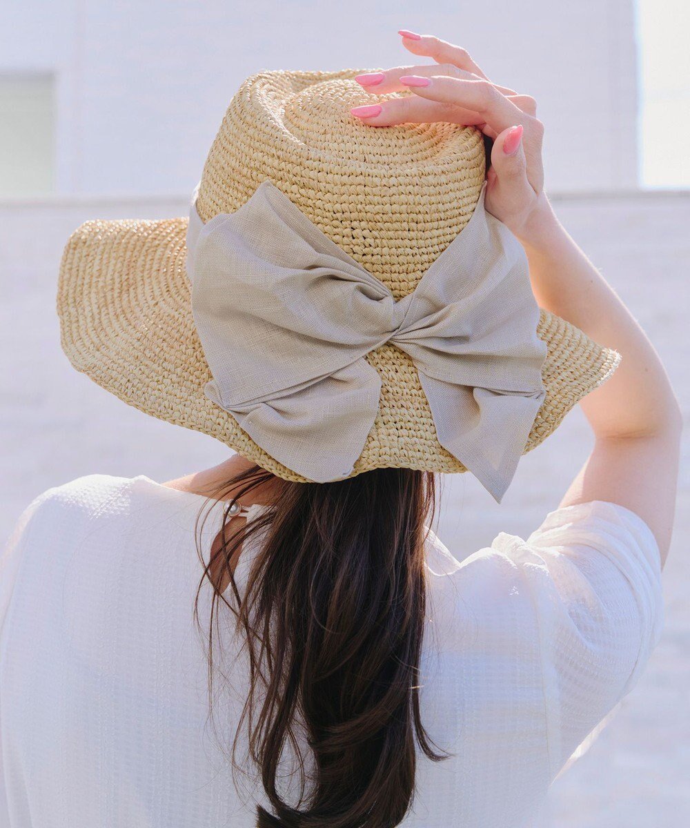 【ティアクラッセ/Tiaclasse】のツバ広リボンハット 人気、トレンドファッション・服の通販 founy(ファニー) 　ファッション　Fashion　レディースファッション　Fashion for Women　キャップ&ハット　Hats & Caps　アクセサリー　Fashion Accessories　エレガント 上品　Elegant　オレンジ　Orange　カーディガン　Cardigan, Knitwear　チュニック　Tunic, Long Top　ラフィア　Raffia, Natural Straw　リボン　Ribbon, Bow　再入荷　Restock / Back in Stock　夏　Summer　帽子　Hat, Headwear　新作・新入荷　New Arrivals / New In　春　Spring　S/S・春夏　SS, Spring/Summer, Warm Season　 other-1|ID: prp329100004527282 ipo3291000000034253125
