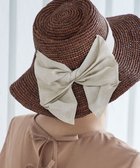 【ティアクラッセ/Tiaclasse】のツバ広リボンハット ブラウン|ID: prp329100004527282 ipo3291000000034253133