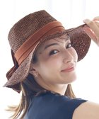 【ティアクラッセ/Tiaclasse】のツバ広リボンハット オレンジ|ID: prp329100004527282 ipo3291000000034253136