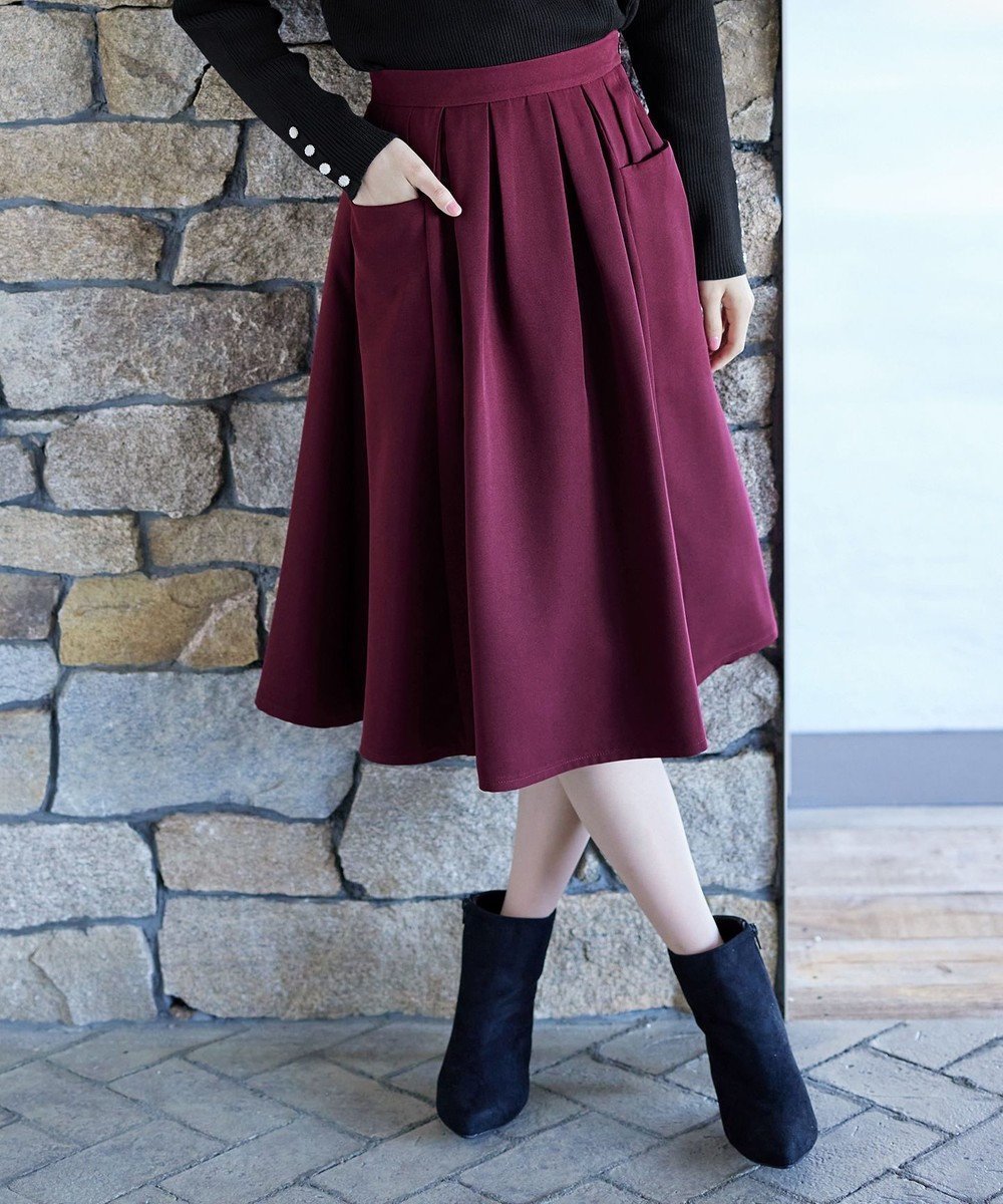 【ティアクラッセ/Tiaclasse】の【洗える】 ポケットフレアスカート 人気、トレンドファッション・服の通販 founy(ファニー) 　ファッション　Fashion　レディースファッション　Fashion for Women　スカート　Skirts　Aライン・フレアスカート　A-Line & Flared Skirts　アクセサリー　Fashion Accessories　ウォッシャブル　Machine Washable　洗える　Machine Washable　カットソー　Cut and Sewn Top　シューズ　Shoes, Footwear　ジャケット　Jacket, Outerwear　チュニック　Tunic, Long Top　フィット　Fit, Slim Fit　フェミニン　Feminine, Girly　フレア　Flare, Flared　ポケット　Pocket, Pocket Detail　A/W・秋冬　Autumn/Winter　再入荷　Restock / Back in Stock　エレガント 上品　Elegant　新作・新入荷　New Arrivals / New In　 other-1|ID: prp329100004527289 ipo3291000000033677303