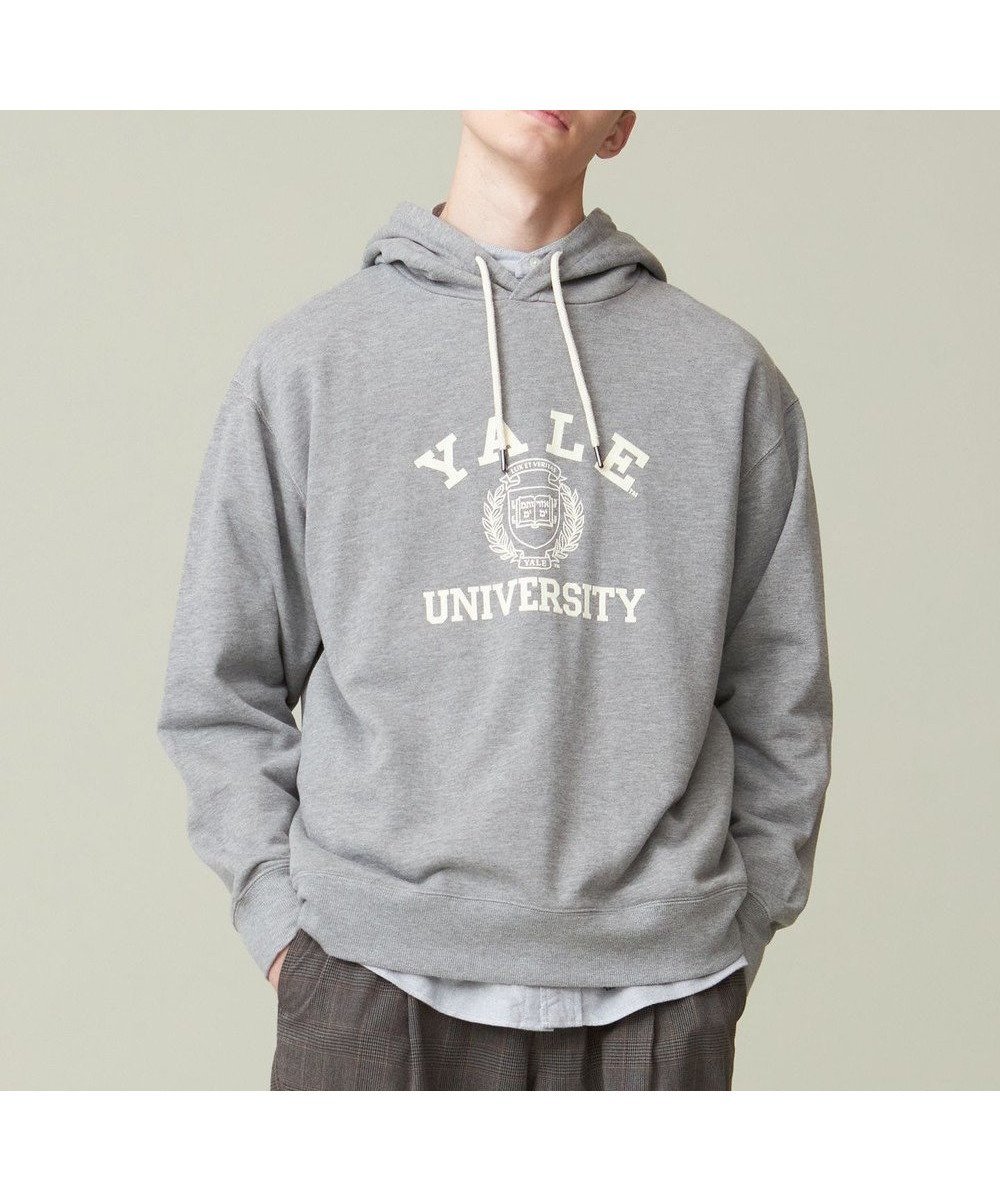 【ジェイプレスヨークストリート/J.PRESS YORK STREET】の【UNISEX】YALE裏毛パーカー インテリア・キッズ・メンズ・レディースファッション・服の通販 founy(ファニー) 　ファッション　Fashion　レディースファッション　WOMEN　トップス・カットソー　Tops/Tshirt　パーカ　Sweats　アイビー　Ivy　ニューヨーク　New York　パーカー　Hoodie　プリント　Print　ポロシャツ　Polo Shirt　モチーフ　Motif　ユニセックス　Unisex　A/W・秋冬　Aw・Autumn/Winter・Fw・Fall-Winter　ライトグレー系|ID: prp329100004527304 ipo3291000000032015977