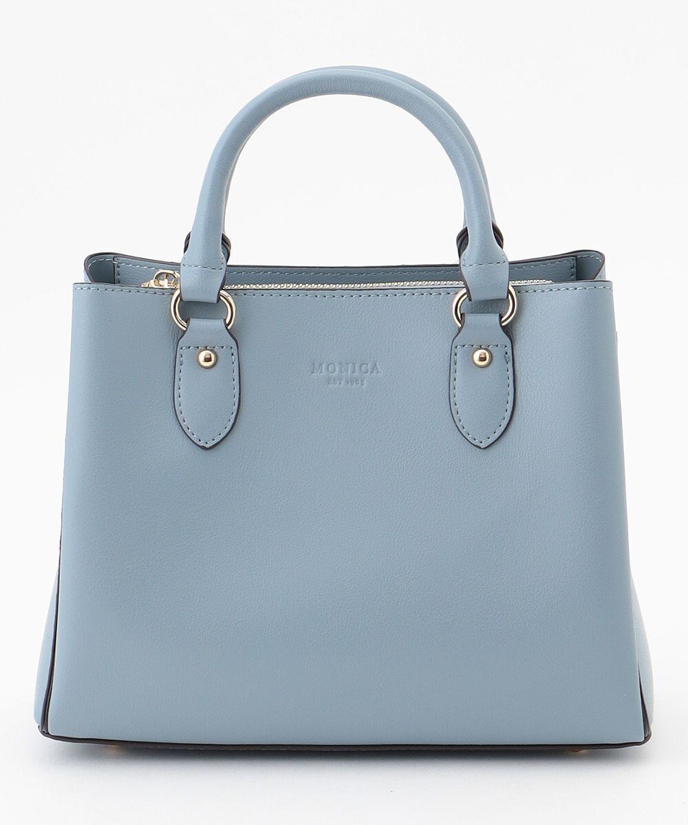 【ラ バガジェリー/LA BAGAGERIE】の【MONICA】スクエア2WAYハンドバッグ インテリア・キッズ・メンズ・レディースファッション・服の通販 founy(ファニー) ファッション Fashion レディースファッション Fashion for Women バッグ Bags イエロー Yellow コンパクト Compact, Small Size シンプル Simple, Minimal スクエア Square, Square Shape スマート Smart, Elegant ポケット Pocket, Pocket Detail マグネット Magnet, Magnetic Closure エレガント 上品 Elegant 別注 Limited Edition, Custom Order 財布 Wallet, Purse ブルー|ID: prp329100004527321 ipo3291000000033684915