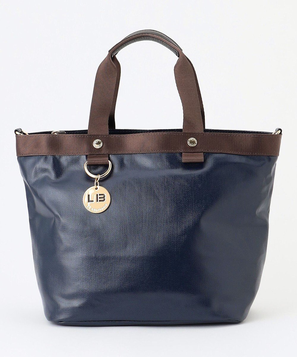 【ラ バガジェリー/LA BAGAGERIE】の【コットン×ポリウレタン】シャイニーミニトート インテリア・キッズ・メンズ・レディースファッション・服の通販 founy(ファニー) ファッション Fashion レディースファッション Fashion for Women バッグ Bags コンパクト Compact, Small Size コーティング Coating, Coated Finish スタンダード Standard, Basic スマート Smart, Elegant チャーム Charm, Pendant ハンカチ Handkerchief, Hanky ベーシック Basic, Essential ポケット Pocket, Pocket Detail ポーチ Pouch, Small Case ラウンド Round, Round Neck 財布 Wallet, Purse ネイビー|ID: prp329100004527332 ipo3291000000033661789