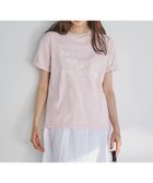 【23区/NIJYUSANKU】の【SLOW/一部店舗限定】MVSコットン デザイン ロゴTシャツ ピンク系|ID: prp329100004527338 ipo3291000000032016129