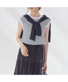 【23区/NIJYUSANKU】の【SLOW/一部店舗限定】ランダムリブフライス フレンチスリーブ カットソー 人気、トレンドファッション・服の通販 founy(ファニー) ファッション Fashion レディースファッション WOMEN トップス・カットソー Tops/Tshirt シャツ/ブラウス Shirts/Blouses ロング / Tシャツ T-Shirts カットソー Cut and Sewn 春 Spring カットソー Cut And Sew ストレート Straight スリーブ Sleeve フレンチ French ボトム Bottom ボーダー Border レギュラー Regular S/S・春夏 Ss・Spring/Summer 夏 Summer 2024年 2024 2024春夏・S/S Ss,Spring/Summer,2024 thumbnail ブラックボーダー|ID: prp329100004527369 ipo3291000000032016243