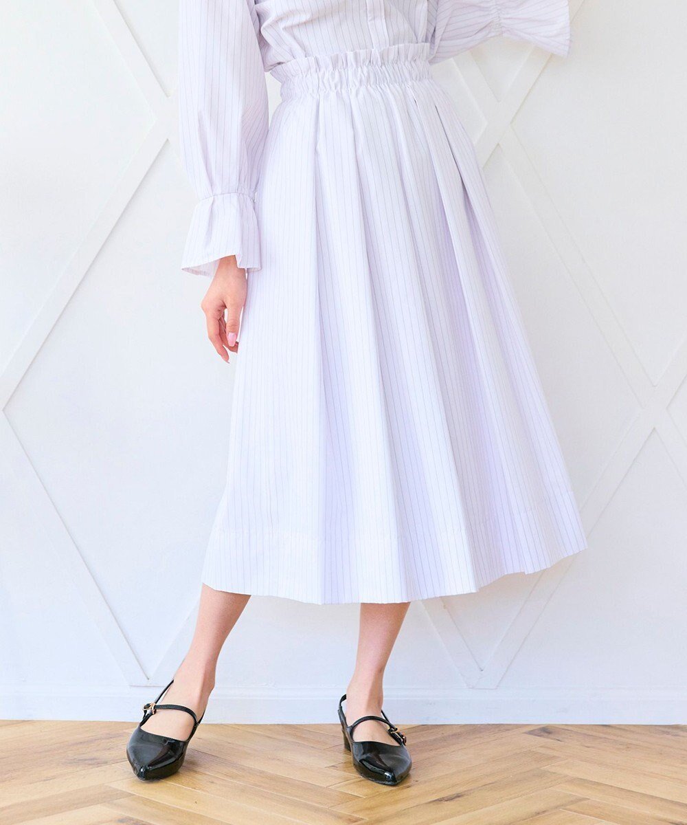 【フェルゥ/Feroux】の【キレイ見えセットアップ対応】オールタック スカート インテリア・キッズ・メンズ・レディースファッション・服の通販 founy(ファニー) ファッション Fashion レディースファッション Fashion for Women セットアップ Matching Sets スカート・ミニ/ミディ/マキシ Skirts / Mini, Midi & Maxi Skirts カットソー Cut and Sewn Top ストライプ Stripe, Striped Pattern セットアップ Set-Up, Coordinated Outfit トレンド Trend, Trending Now ペチコート Petticoat, Underskirt 夏 Summer 春 Spring S/S・春夏 SS, Spring/Summer, Warm Season 無地 Plain, Solid Color ホワイト系1|ID: prp329100004527388 ipo3291000000033603373