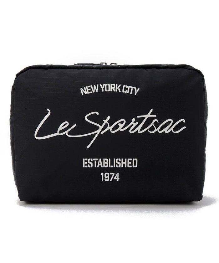 【レスポートサック/LeSportsac】のEXTRA LARGE RECTANGULAR COSMETIC/ブラックスクリプトコスメティック インテリア・キッズ・メンズ・レディースファッション・服の通販 founy(ファニー) https://founy.com/ ファッション Fashion レディースファッション WOMEN 財布 Wallets ポーチ Pouches コレクション Collection シンプル Simple 財布 Wallet ダブル Double トラベル Travel 手帳 Pocket Book プリント Print ポケット Pocket ポーチ Pouch 無地 Plain Color おすすめ Recommend 旅行 Travel ギフト プレゼント Gift Present |ID: prp329100004527412 ipo3291000000032016433