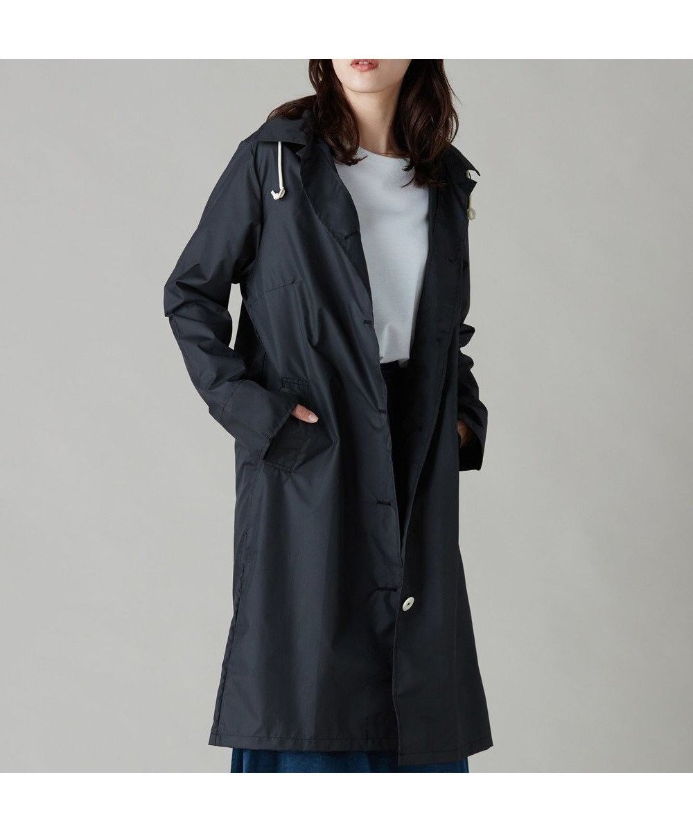 【イザック/Y'SACCS】のレインコート ワークコートタイプ インテリア・キッズ・メンズ・レディースファッション・服の通販 founy(ファニー) 　ファッション　Fashion　レディースファッション　WOMEN　アウター　Coat Outerwear　コート　Coats　ポンチョ　Ponchos　ポンチョ　Poncho　ポーチ　Pouch　ワーク　Work　エレガント 上品　Elegant　羽織　Haori　ブラック|ID: prp329100004527420 ipo3291000000032016461