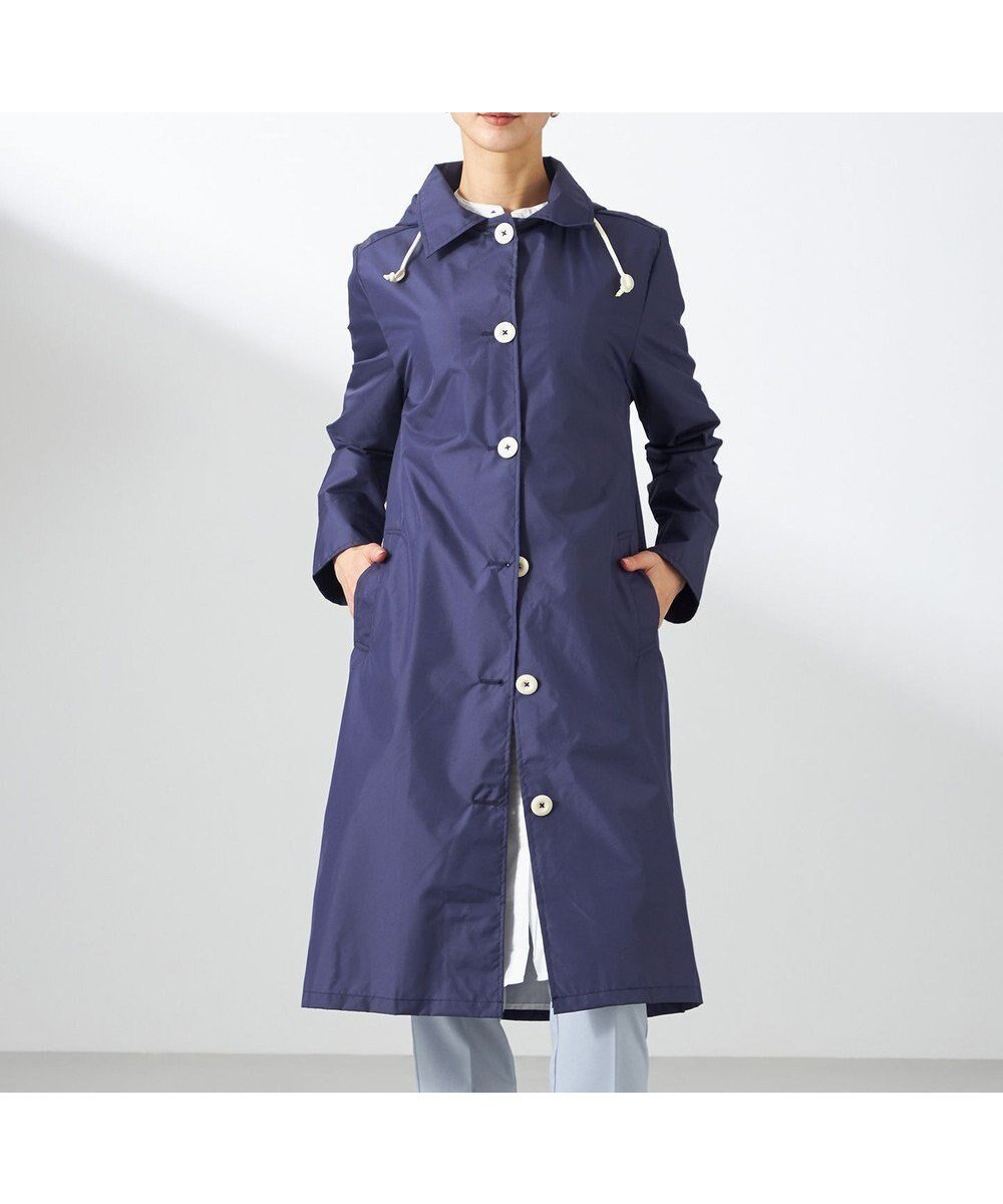 【イザック/Y'SACCS】のレインコート ワークコートタイプ インテリア・キッズ・メンズ・レディースファッション・服の通販 founy(ファニー) 　ファッション　Fashion　レディースファッション　WOMEN　アウター　Coat Outerwear　コート　Coats　ポンチョ　Ponchos　ポンチョ　Poncho　ポーチ　Pouch　ワーク　Work　エレガント 上品　Elegant　羽織　Haori　ネイビー|ID: prp329100004527420 ipo3291000000032016462