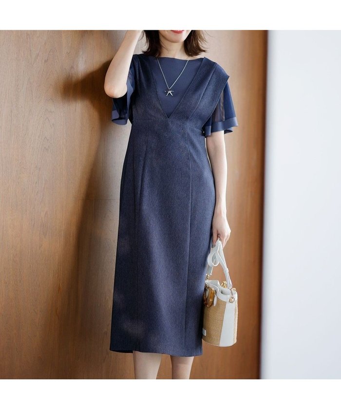 【エニィ スィス/any SiS】の【洗える】タイト ジャンパースカート インテリア・キッズ・メンズ・レディースファッション・服の通販 founy(ファニー) https://founy.com/ ファッション Fashion レディースファッション WOMEN スカート Skirt インナー Inner 洗える Washable 秋 Autumn/Fall クラシカル Classical シャンブレー Chambray ショルダー Shoulder シンプル Simple デニム Denim トレンド Trend ドロップ Drop A/W・秋冬 Aw・Autumn/Winter・Fw・Fall-Winter 再入荷 Restock/Back In Stock/Re Arrival おすすめ Recommend 夏 Summer エレガント 上品 Elegant |ID: prp329100004527430 ipo3291000000032016499