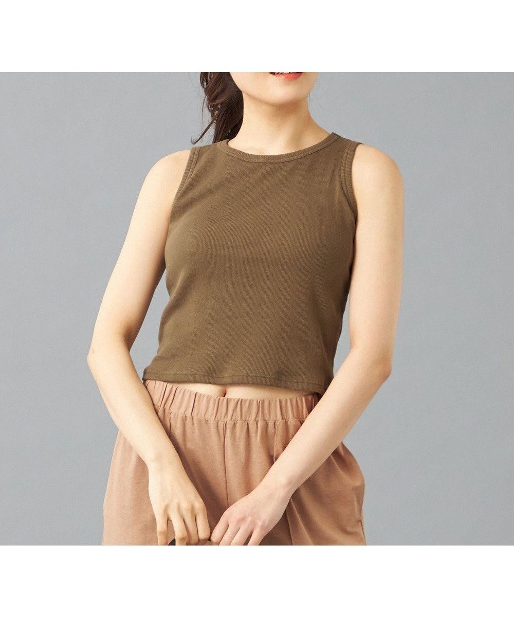 【チャコット/Chacott】のChacott BALANCELoveCotton リブブラトップ インテリア・キッズ・メンズ・レディースファッション・服の通販 founy(ファニー) 　ファッション　Fashion　レディースファッション　WOMEN　トップス・カットソー　Tops/Tshirt　アンダー　Under　インナー　Inner　吸水　Water Absorption　ストレッチ　Stretch　フィット　Fit　カーキ|ID: prp329100004527439 ipo3291000000032016540