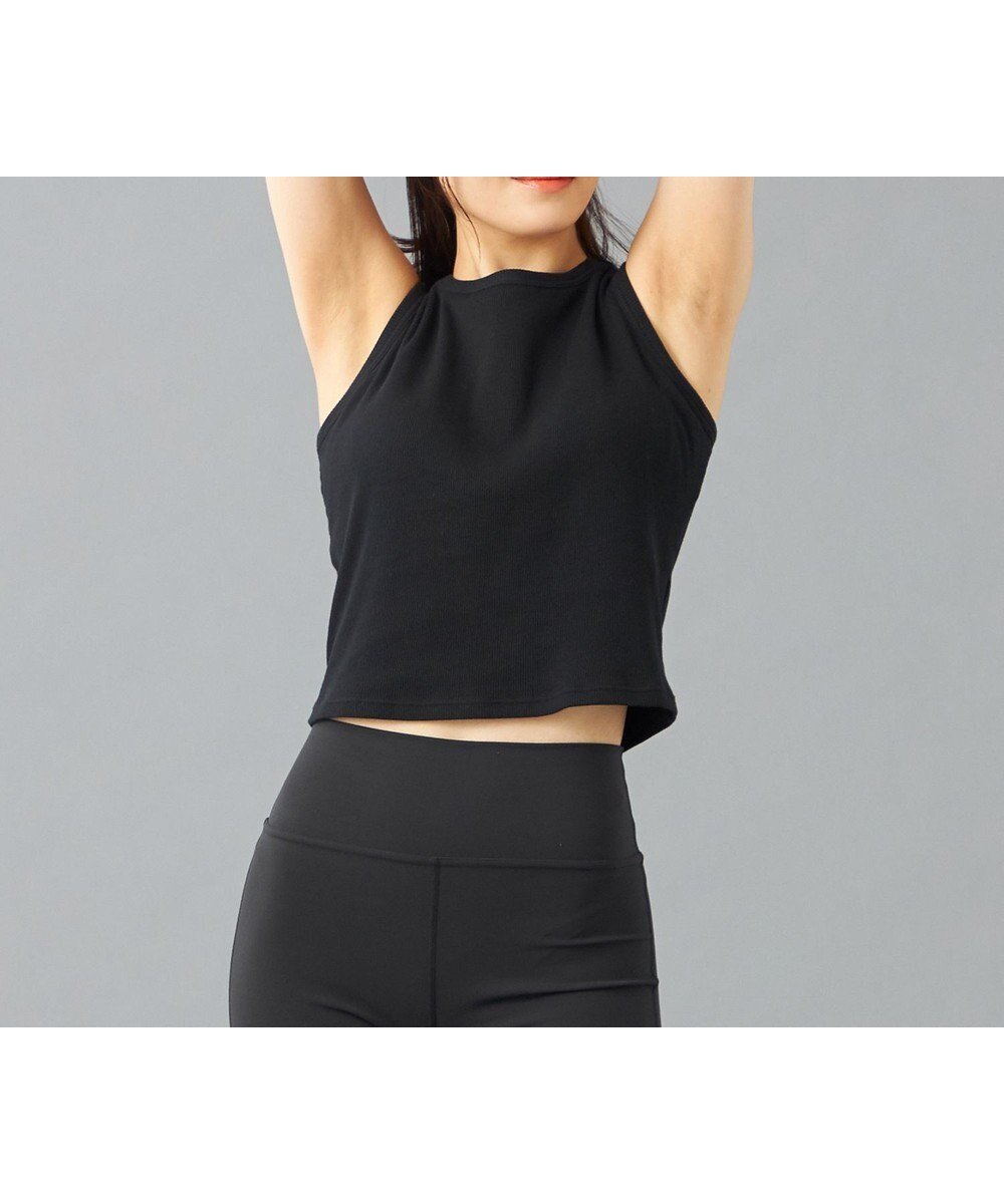 【チャコット/Chacott】のChacott BALANCELoveCotton リブブラトップ インテリア・キッズ・メンズ・レディースファッション・服の通販 founy(ファニー) 　ファッション　Fashion　レディースファッション　Ladies' Fashion Online　トップス・カットソー　Tops/Tshirt　アンダー　Under　インナー　Inner　吸水　Water Absorption　ストレッチ　Stretch　フィット　Fit　ブラック|ID: prp329100004527439 ipo3291000000032587942