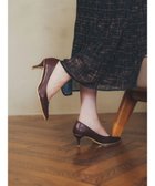【イェッカ ヴェッカ/YECCA VECCA】のメタルラインパンプス Bordeaux|ID: prp329100004527449 ipo3291000000032016572