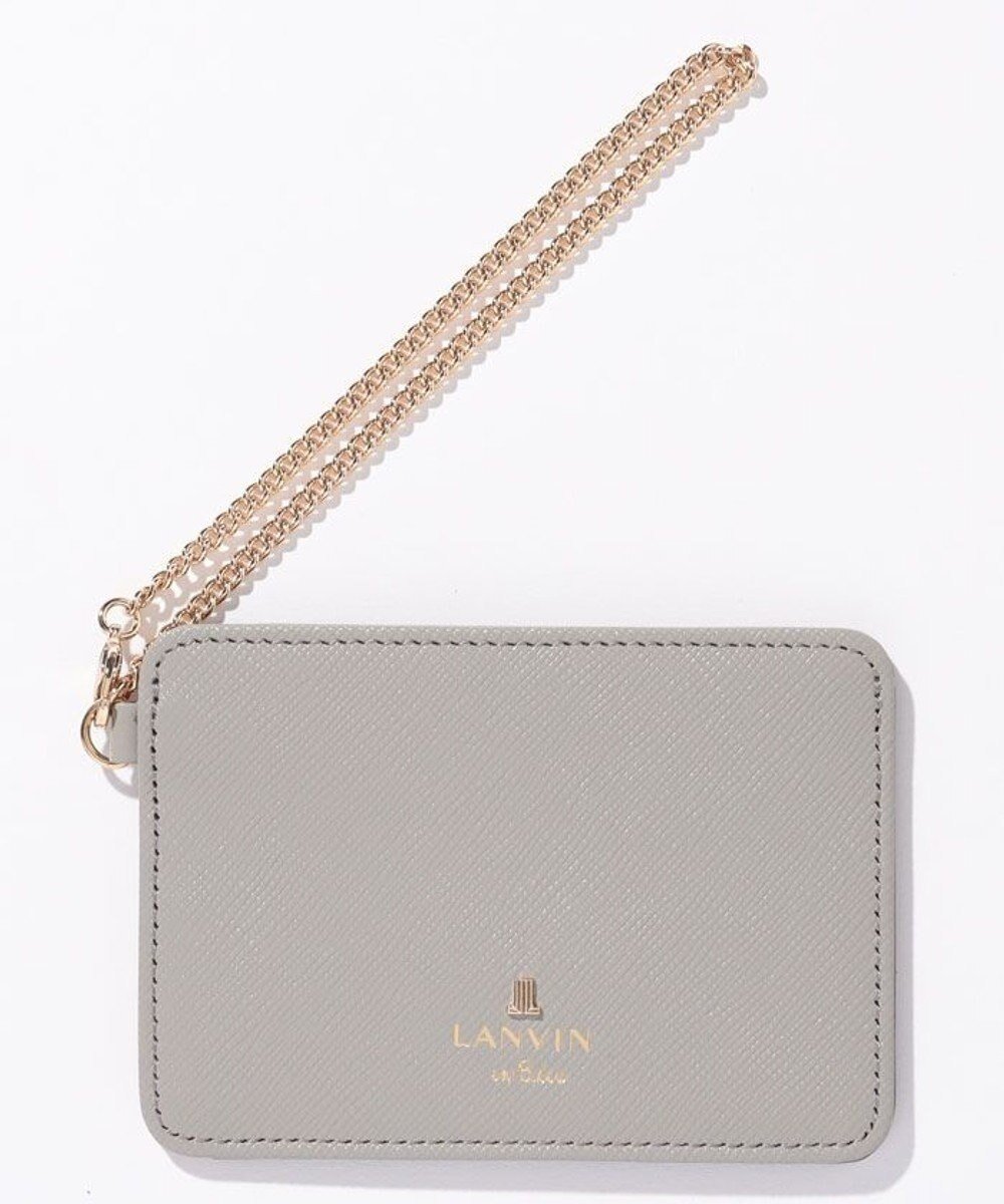 【ランバン オン ブルー/LANVIN en Bleu】のリュクサンブールカラー パスケース インテリア・キッズ・メンズ・レディースファッション・服の通販 founy(ファニー) 　ファッション　Fashion　レディースファッション　WOMEN　財布　Wallets　チェーン　Chain　財布　Wallet　グレー|ID: prp329100004527476 ipo3291000000032016670