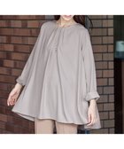 【ティアクラッセ/Tiaclasse】の【洗える】フロントタックバックギャザーフレアチュニックブラウス グレージュ|ID: prp329100004527495 ipo3291000000033680688