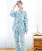 【ウィング/Wing】のパジャマ 長袖 長ズボン 綿100%(本体) レディース EP7041 ウイング/ワコール サックス|ID: prp329100004527501 ipo3291000000035917049