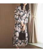 【フェルゥ/Feroux】の【洗える】フラワープリント ワンピース ブラック系9|ID: prp329100004527512 ipo3291000000032016838