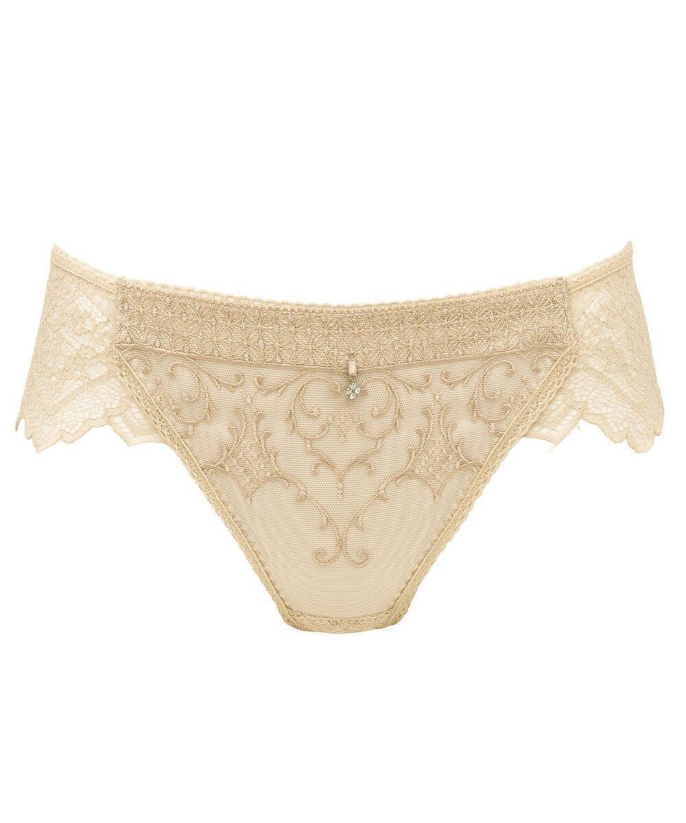【ブラデリス ニューヨーク/BRADELIS New York】の【BRADELIS New York】 ジャクリーンスタイルパンティ24A1 インテリア・キッズ・メンズ・レディースファッション・服の通販 founy(ファニー) 　ファッション　Fashion　レディースファッション　WOMEN　アンダー　Under　クリスタル　Crystal　サテン　Satin　ショーツ　Shorts　ストレッチ　Stretch　センター　Center　バランス　Balance　フロント　Front　モチーフ　Motif　ラッセル　Russell　レース　Race　ホリデーシーズン　Holiday　シャンパンベージュ|ID: prp329100004527514 ipo3291000000032016844
