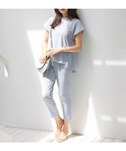 【組曲/KUMIKYOKU】の【接触冷感・吸湿冷感・UVカット】スタイルアップジャージー パンツ ブルーグレー系|ID: prp329100004527537 ipo3291000000034233134