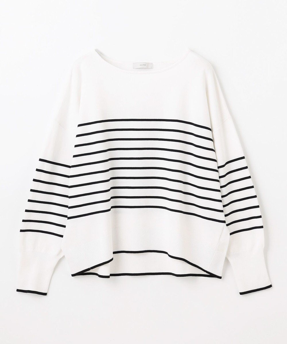 【エニー/ANY】のバスクボーダーニットプルオーバー インテリア・キッズ・メンズ・レディースファッション・服の通販 founy(ファニー) ファッション Fashion レディースファッション Fashion for Women トップス・カットソー Cut & Sew Tops ニット Knit Tops & Sweaters カジュアルプルオーバー・ニットトップス Pullovers & Knit Tops / Casual Pullovers おすすめ Recommended / Our Picks インナー Innerwear ストレッチ Stretch, Stretchy Fabric セーター Sweater, Knitwear デニム Denim, Jeans Material トレンド Trend, Trending Now ベーシック Basic, Essential ボーダー Border, Stripe 夏 Summer 春 Spring S/S・春夏 SS, Spring/Summer, Warm Season エクリュ×ブラックボーダー|ID: prp329100004527552 ipo3291000000034609689