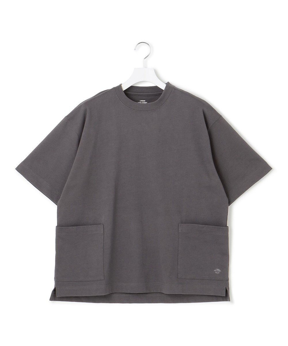 【ジェイプレスヨークストリート/J.PRESS YORK STREET】の【UNISEX】腰ポケットTシャツ インテリア・キッズ・メンズ・レディースファッション・服の通販 founy(ファニー) 　ファッション　Fashion　レディースファッション　WOMEN　トップス・カットソー　Tops/Tshirt　シャツ/ブラウス　Shirts/Blouses　ロング / Tシャツ　T-Shirts　カットソー　Cut and Sewn　ユニセックス　Unisex　カットソー　Cut And Sew　プリント　Print　ポケット　Pocket　ワンポイント　One Point　夏　Summer　春　Spring　S/S・春夏　Ss・Spring/Summer　グレー系|ID: prp329100004527561 ipo3291000000032017039