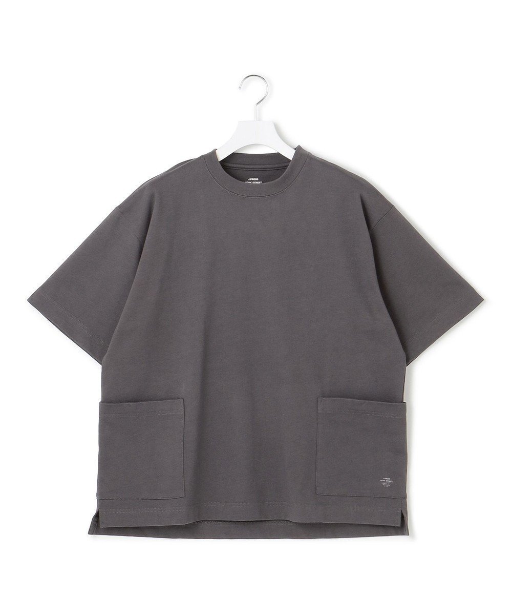 【ジェイプレスヨークストリート/J.PRESS YORK STREET】の【UNISEX】腰ポケットTシャツ インテリア・キッズ・メンズ・レディースファッション・服の通販 founy(ファニー) 　ファッション　Fashion　レディースファッション　Ladies' Fashion Online　トップス・カットソー　Tops/Tshirt　シャツ/ブラウス　Shirts/Blouses　ロング / Tシャツ　T-Shirts　カットソー　Cut and Sewn　ユニセックス　Unisex　カットソー　Cut And Sew　プリント　Print　ポケット　Pocket　ワンポイント　One Point　再入荷　Restock/Back In Stock/Re Arrival　夏　Summer　春　Spring　S/S・春夏　Ss・Spring/Summer　グレー系|ID: prp329100004527561 ipo3291000000032566308