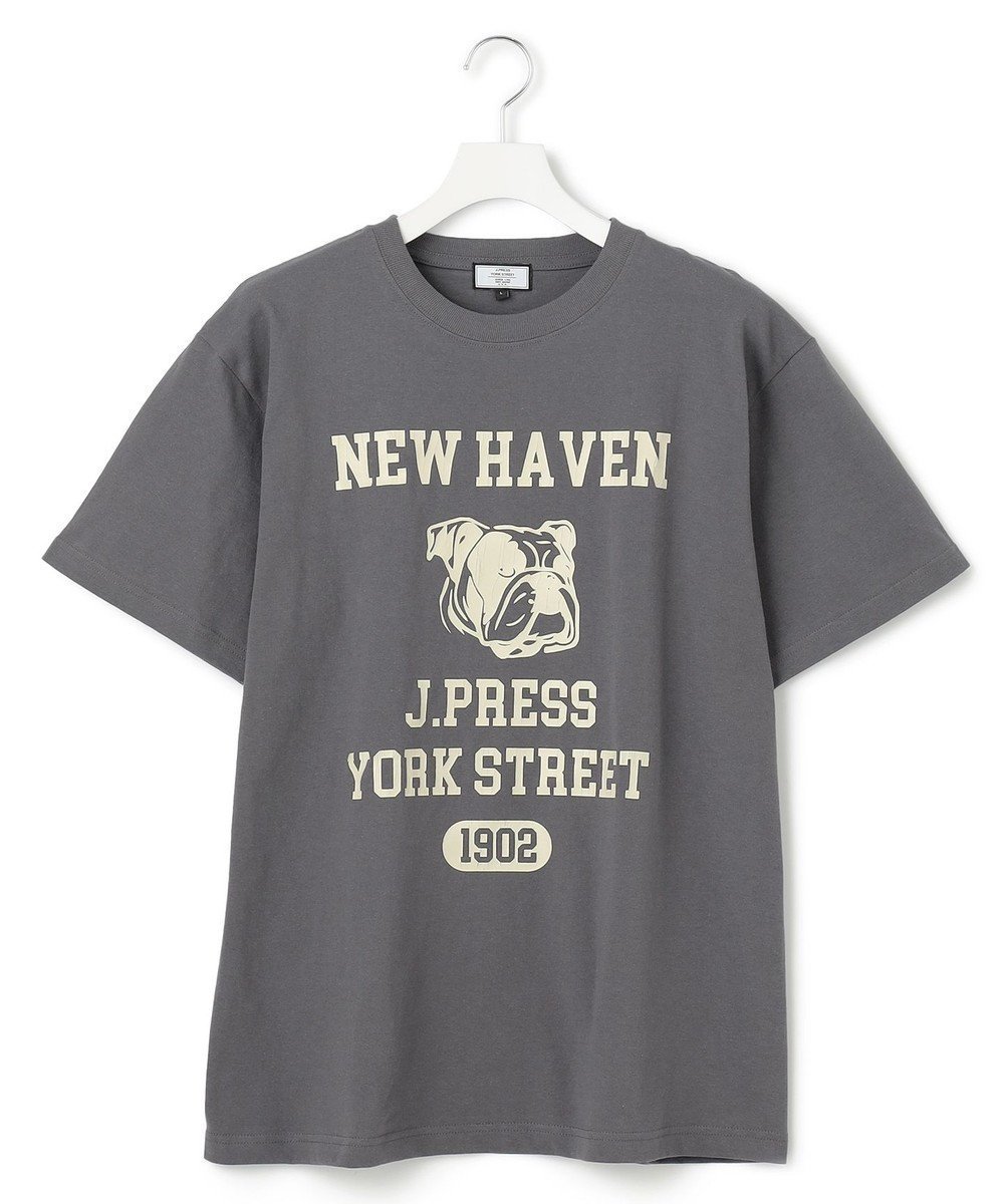 【ジェイプレスヨークストリート/J.PRESS YORK STREET】の【UNISEX】カレッジロゴTシャツ インテリア・キッズ・メンズ・レディースファッション・服の通販 founy(ファニー) 　ファッション　Fashion　レディースファッション　WOMEN　トップス・カットソー　Tops/Tshirt　シャツ/ブラウス　Shirts/Blouses　ロング / Tシャツ　T-Shirts　カットソー　Cut and Sewn　ユニセックス　Unisex　アメリカン　American　カットソー　Cut And Sew　プリント　Print　夏　Summer　春　Spring　S/S・春夏　Ss・Spring/Summer　グレー系|ID: prp329100004527567 ipo3291000000032017064