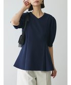 【グリーンパークス/Green Parks】のAnriettMusee パフスリーブペプラムブラウス 人気、トレンドファッション・服の通販 founy(ファニー) ファッション Fashion レディースファッション Fashion for Women トップス・カットソー Cut & Sew Tops シャツ・ブラウス・オフィスカジュアル Elegant Blouses & Button-Ups エレガント 上品 Elegant 春 Spring ギャザー Gathered, Ruffled シンプル Simple, Minimal フランス France, French ペプラム Peplum, Flared Hem ポケット Pocket, Pocket Detail S/S・春夏 SS, Spring/Summer, Warm Season おすすめ Recommended / Our Picks 夏 Summer ビジネス 仕事 通勤 Business / Work / Commuting thumbnail Dark Navy|ID: prp329100004527570 ipo3291000000034283562