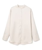 【アンフィーロ 自由区/UNFILO】の【洗える】サテン バンドカラーシャツ 人気、トレンドファッション・服の通販 founy(ファニー) ファッション Fashion レディースファッション Fashion for Women トップス・カットソー Cut & Sew Tops シャツ・ブラウス・オフィスカジュアル Elegant Blouses & Button-Ups 洗える Machine Washable カフス Cuff Design サテン Satin, Glossy Fabric シルク Silk, 100% Silk ストレッチ Stretch, Stretchy Fabric 雑誌 Magazine, Fashion Magazine ドレープ Drape, Draping Fabric 羽織 Haori, Light Jacket A/W・秋冬 Autumn/Winter おすすめ Recommended / Our Picks thumbnail エクリュ|ID: prp329100004527574 ipo3291000000033033647