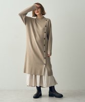 【イェッカ ヴェッカ/YECCA VECCA】の釦デザインハイネックニットワンピース 人気、トレンドファッション・服の通販 founy(ファニー) ファッション Fashion レディースファッション WOMEN ワンピース Dress ニットワンピース Knit Dresses おすすめ Recommend ハイネック High Neck フォルム Form ポケット Pocket ワイドリブ Wide Rib A/W・秋冬 Aw・Autumn/Winter・Fw・Fall-Winter |ID:prp329100004527581