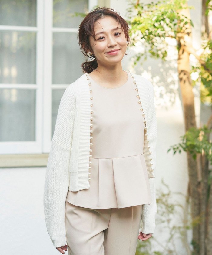 【フェルゥ/Feroux】の【洗える】パール付き カーディガン インテリア・キッズ・メンズ・レディースファッション・服の通販 founy(ファニー) https://founy.com/ ファッション Fashion レディースファッション WOMEN トップス・カットソー Tops/Tshirt カーディガン Cardigans おすすめ Recommend カーディガン Cardigan トレンド Trend パール Pearl エレガント 上品 Elegant 夏 Summer 春 Spring S/S・春夏 Ss・Spring/Summer 洗える Washable |ID: prp329100004527588 ipo3291000000032017151