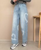【ウィゴー/WEGO】のスプレーペイントストレートデニムパンツ デニム淡色|ID: prp329100004527644 ipo3291000000032017373