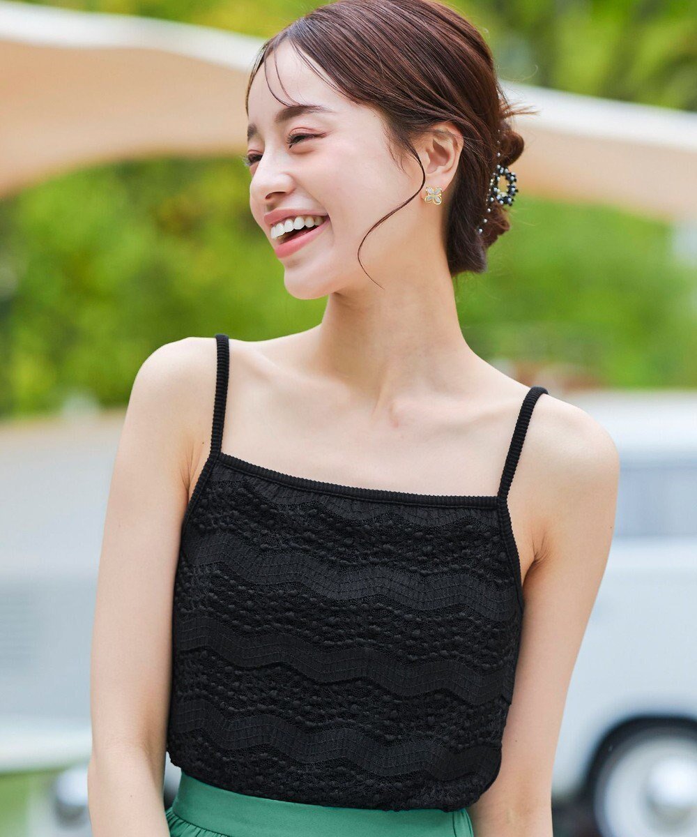 【ティアクラッセ/Tiaclasse】の【洗える】スカラップニレースニットキャミソール 人気、トレンドファッション・服の通販 founy(ファニー) 　ファッション　Fashion　レディースファッション　Fashion for Women　トップス・カットソー　Cut & Sew Tops　ニット　Knit Tops & Sweaters　キャミソール&ノースリーブ　Camisoles & Sleeveless Tops　おすすめ　Recommended / Our Picks　アクセサリー　Fashion Accessories　インナー　Innerwear　カーディガン　Cardigan, Knitwear　キャミ　Camisole, Cami Top　キャミソール　Camisole, Spaghetti Strap Top　スカラップ　Scallop, Scalloped Edge　ストレッチ　Stretch, Stretchy Fabric　チュニック　Tunic, Long Top　フィット　Fit, Slim Fit　ポケット　Pocket, Pocket Detail　ラップ　Wrap, Wrap Design　レース　Lace, Lace Fabric　再入荷　Restock / Back in Stock　夏　Summer　新作・新入荷　New Arrivals / New In　春　Spring　S/S・春夏　SS, Spring/Summer, Warm Season　洗える　Machine Washable　秋　Autumn　 other-1|ID: prp329100004527648 ipo3291000000033686459