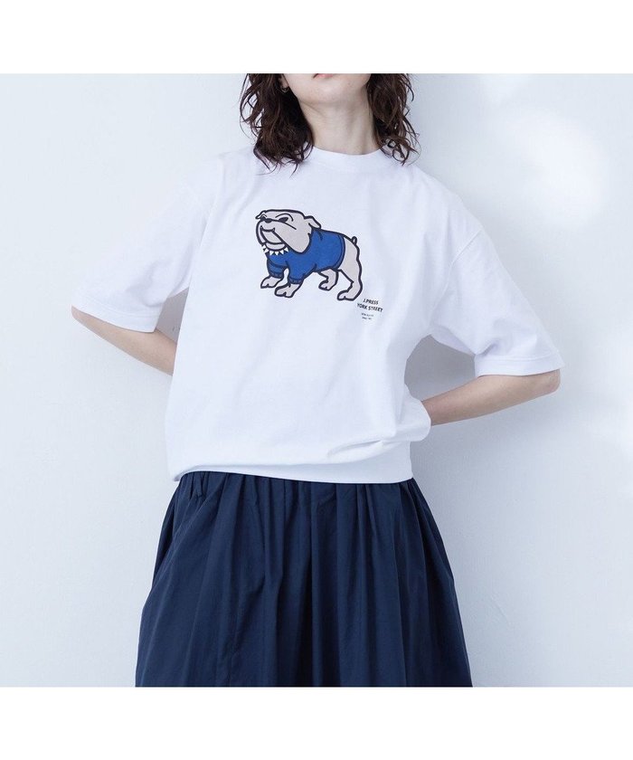 【ジェイプレスヨークストリート/J.PRESS YORK STREET】の【UNISEX】ブルドッグプリントTシャツ インテリア・キッズ・メンズ・レディースファッション・服の通販 founy(ファニー) https://founy.com/ ファッション Fashion レディースファッション WOMEN トップス・カットソー Tops/Tshirt シャツ/ブラウス Shirts/Blouses ロング / Tシャツ T-Shirts カットソー Cut and Sewn ユニセックス Unisex カットソー Cut And Sew プリント Print 夏 Summer 春 Spring S/S・春夏 Ss・Spring/Summer |ID: prp329100004527662 ipo3291000000032017442