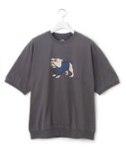 【ジェイプレスヨークストリート/J.PRESS YORK STREET】の【UNISEX】ブルドッグプリントTシャツ グレー系|ID: prp329100004527662 ipo3291000000032017445