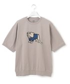 【ジェイプレスヨークストリート/J.PRESS YORK STREET】の【UNISEX】ブルドッグプリントTシャツ ベージュ系|ID: prp329100004527662 ipo3291000000032017448
