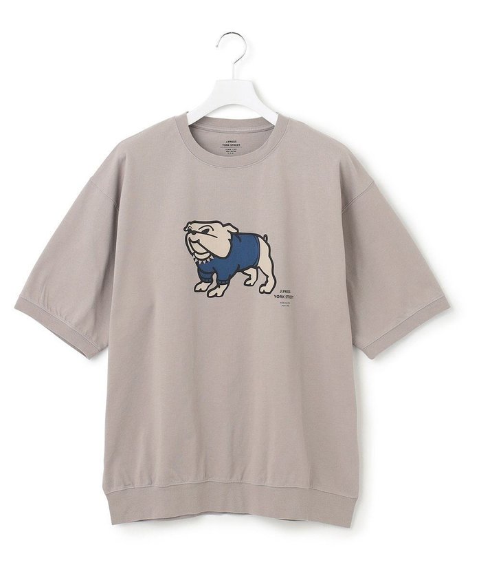 【ジェイプレスヨークストリート/J.PRESS YORK STREET】の【UNISEX】ブルドッグプリントTシャツ インテリア・キッズ・メンズ・レディースファッション・服の通販 founy(ファニー) https://founy.com/ ファッション Fashion レディースファッション Ladies' Fashion Online トップス・カットソー Tops/Tshirt シャツ/ブラウス Shirts/Blouses ロング / Tシャツ T-Shirts カットソー Cut and Sewn ユニセックス Unisex カットソー Cut And Sew プリント Print 夏 Summer 春 Spring S/S・春夏 Ss・Spring/Summer |ID: prp329100004527662 ipo3291000000032679517