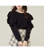 【エニィ スィス/any SiS】の【洗える】フリルスリーブ ニット ブラック|ID: prp329100004527681 ipo3291000000033677756