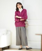 【エニィファム/any FAM】の【ウエストゴム/ストレッチ/洗える/裏起毛】シークレットウォーム ワイド ベージュ千鳥|ID: prp329100004527696 ipo3291000000032017590