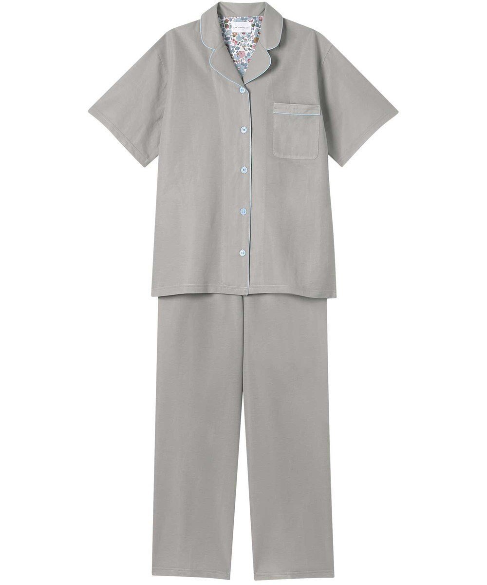 【ウンナナクール/une nana cool】の【綿混】MADE WITH LIBERTY FABRIC さらっとした肌あたりパジャマ インテリア・キッズ・メンズ・レディースファッション・服の通販 founy(ファニー) 　ファッション　Fashion　レディースファッション　WOMEN　パイピング　Piping　パジャマ　Pajamas　プリント　Print　半袖　Short Sleeve　おすすめ　Recommend　ギフト プレゼント　Gift Present　GY|ID: prp329100004527719 ipo3291000000032017673