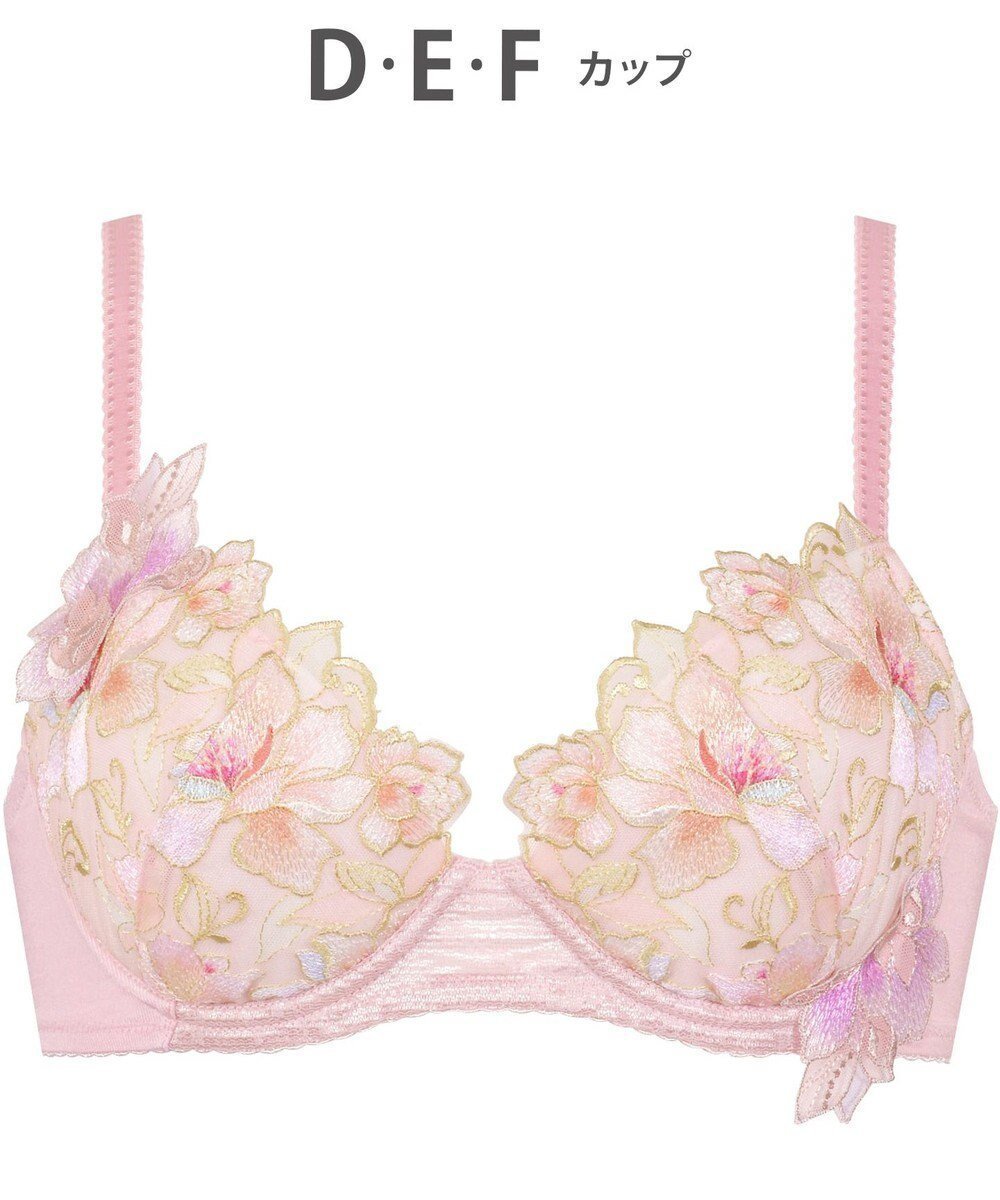 【ウィング/Wing】のブラジャー Wing Lesiage ふっくら、まる胸メイク 背中にやさしくフィット 【2860シリーズ】 パッド有 ブラ PB2860 ウイング/ワコール インテリア・キッズ・メンズ・レディースファッション・服の通販 founy(ファニー) 　ファッション　Fashion　レディースファッション　Ladies' Fashion Online　おすすめ　Recommend　アンダー　Under　グラデーション　Gradation　チュール　Tulle　フィット　Fit　ブラジャー　Bra　プリント　Print　レース　Race　ワイヤー　Wire　シェルピンク|ID: prp329100004527754 ipo3291000000032686871