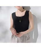 【エニー/ANY】の【洗濯機可/アンチピリング/UVカット】リブニットタンクトップ チャコール×ラメ|ID: prp329100004527783 ipo3291000000033568701