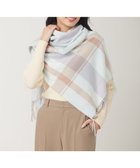 【エニィ スィス/any SiS】の【洗える】フワリーチェック ストール ミント|ID: prp329100004527828 ipo3291000000033589113
