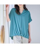 【エニィファム/any FAM】の【洗濯機可】ストレッチピケカシュクールカットソー グリーン|ID: prp329100004527836 ipo3291000000032018149