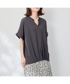 【エニィファム/any FAM】の【洗濯機可】ストレッチピケカシュクールカットソー チャコール|ID: prp329100004527836 ipo3291000000032018151
